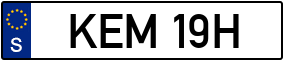 Trailer License Plate